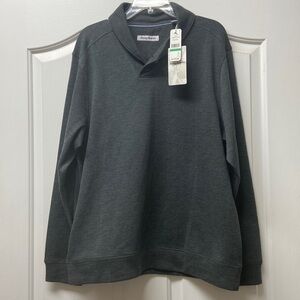 Tommy Bahama men’s pull over sweater new with tags size L color gray dark